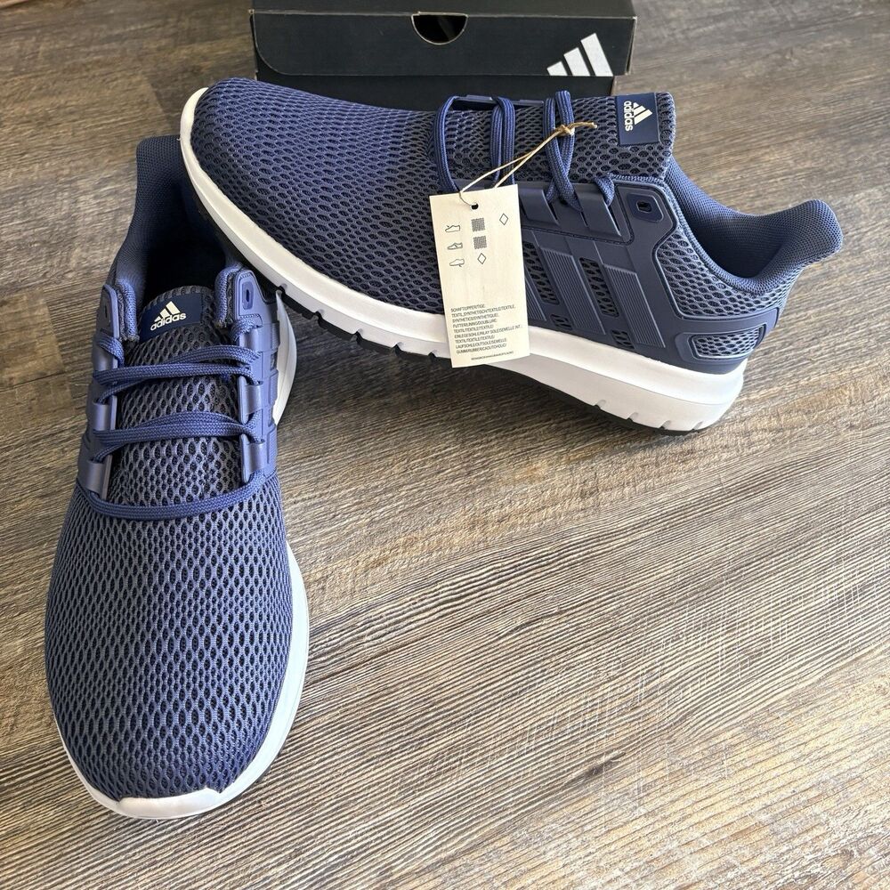 Adidas M 8.5 Ultimashow FX3633 Mens Running Shoes Sneakers Navy Blue White